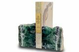 Polished Purple and Green Fluorite Bookends - Mexico #301726-2